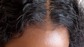 Thick Black Step Sis Gets Bleached