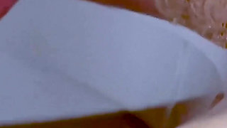 Sperm Drain 11. the Blonde Drains Her Lover's Cum Into the Toilet.