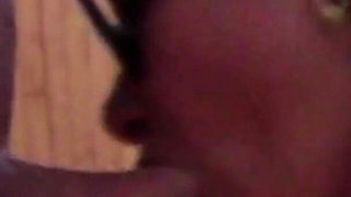 MILF Gives a Perfect Blowjob and Swallows Cum