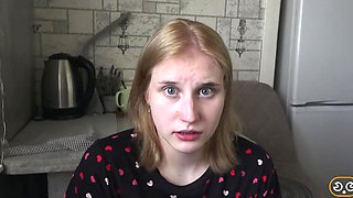 POV step-sis anal fuck in a kitchen