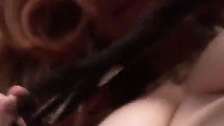 American BBW MILF Jewels Finger Fucks Her Mature Pussy in Pantyhose