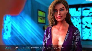 Fucking Stepmom's Thighs - Measuring My Cum #4 Porn Game Gameplay