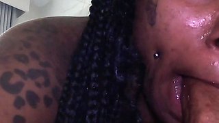 Sexy Ebony Freak Princess P Sucks and Fucks