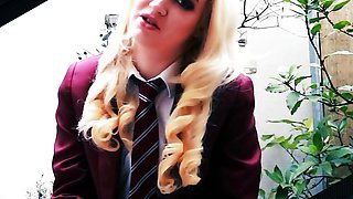 POV: Naughty Schoolgirl Victoria Greene Sucks Your Dick