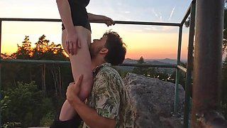 Hot Redhead Fucks Outdoors with Passion - Romantic Public Sex in Nature