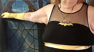 My BF and I All Dresses up as Bat Man and Bat Girl