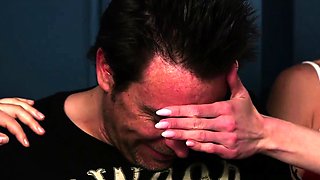 CFNM British babes give group handjob