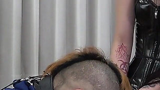 Nose Hook and Fingers in Mouth, Sadistic Female Instructor Teaches English Pronunciation to Male Student While Playing Pranks