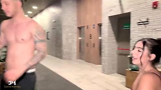 Gym to Bedroom: Danner Mendez Fucks Stranger Iris Rodriguez Rough - Big Booty Latina, Doggystyle, Creampie