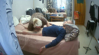 My Stepmom Interrupted My Hand Job, Gave Me a Deep Blowjob and Swallowed My Cum