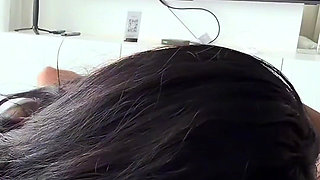 Lay Down and Swallow Big Dick - Petite Brunette Latina Ready for Extreme Blowjob and Doggy Style Fuck in POV