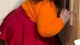 Jinkies- it looks to me like Velma had fun at my glory hole