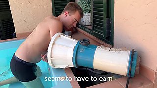 She Couldnt Pay the Pool Guy, So She Gave Him Something Else