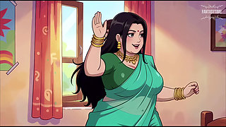Bheem fucked Tuntun while she recording her reels video