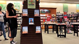 AMwednesday - flashing in a book shop