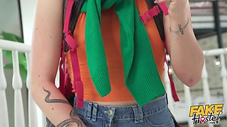 Faux hostel - jizz and climax squirt pranks turn into an anal internal cumshot enjoy story for short hair babe