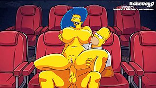 Homer simpson, creampie compilation, futa animation