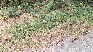 Punishment Walk - Stuffing Her Bra and Panties in the Woods