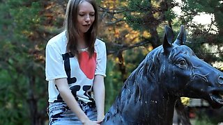 Petite Russian Brunette Teen: Pleasure Island