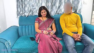 Desi Bhabhi Komal's Cheating Sex on Sofa with Brother-in-Law - Hardcore Homemade