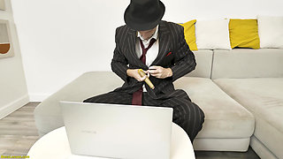 Busty Secretary Gets All Holes Stretched by Her Boss