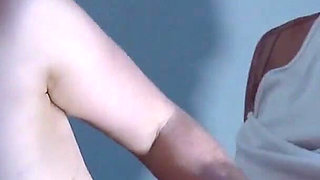 Horny redhead teen Candi Blows is fucked by a huge cock in the basement