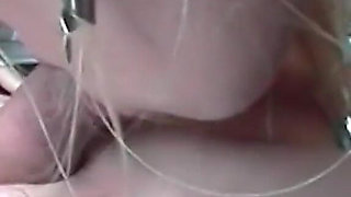 Blonde Milf with hairy pussy