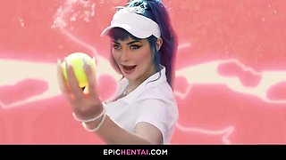 Tennis Match Sparks Steamy Lesbian Double Penetration Threesome