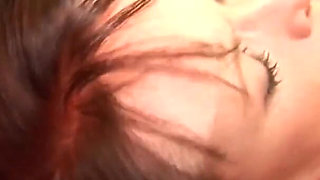 Casting DP threesome fuck with big cock dude for the redhead chubby skank in stockings