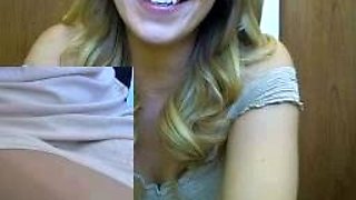 Emo teen Becka solo webcam masturbation