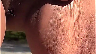 72 Year Old Granny with Hairy Pussy Taking a Piss Outdoors