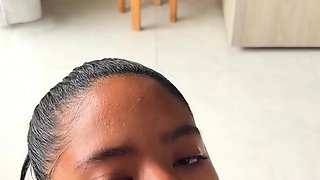 Watch me swallow and ride every inch of my stepbrother's