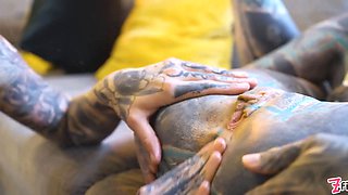 Burlesque beauty's Big Boobs and strap-on ass fucking