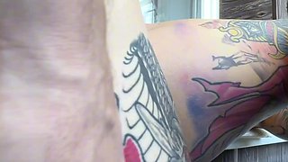 Daily Anal Challenge Fills Huge Tattooed Ass With Thick Cock Again And Again