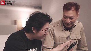 Old & Young Chinese Guys Double Team Hot Brunette European Pornstar in Wild Threesome