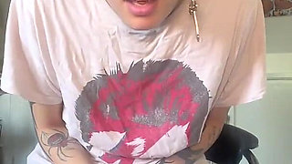Skinny Goth Huge Belly Rapid Pregnancy at the Doctors Office