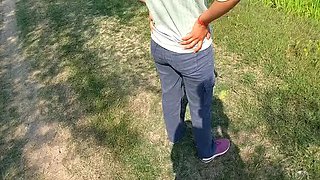 Desi Village Girl Fucks Friend in Fields - Hindi Audio Outdoor Sex with Face Fucking & Happy Ending