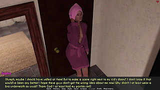 Awam - a Wife and a Stepmother - Sophia Invites Three Movers Into Her House While Half Naked - Part 2