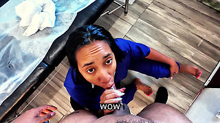 Massage with an Unexpected Happy Ending - Risky Cum