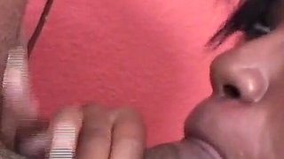 Blackish Dicks Lovers Scene-4 skinny Black Girl with Small Tits Sucking Black Cock Until Cumshot