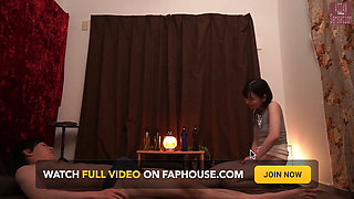 Massage Therapist Angel - Deliberately Teases a Serious Client Just to See Him Get Excited - Part2