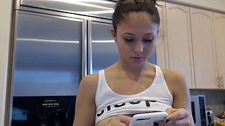 Close up teen pussy gaping action