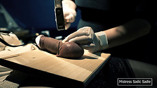 First Time Ball Nailing and Needles Through Gland