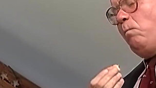 Slut Pulls Panties Down on Stairs