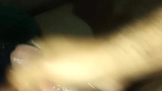 Guy masturbates with his partner and they end up