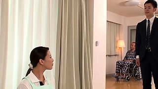 Konoha pretty young Asian girl showers with older man