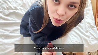 Helping a classmate slut out with anatomy exam by fucking her hard