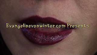 Evangelines Is a Lipstick Nurse (mouth Fetish)