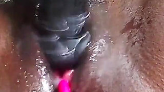 Pounding My Pussy with Dildo Egg Vibrator Deep in Me