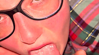 Long Sensual Blowjob From Wife with Eye Contact